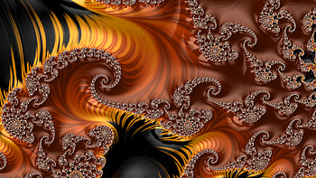 Trippy Psychedelic Fractal, trippy, psychedelic, trance, orange (Color), red, Abstract, fractal HD wallpaper