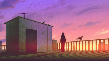 Beginning, alone, cat, artist, artwork, digital-art HD wallpaper