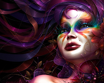 A symphony of colors, cellophane, false, bright, girl, candy HD wallpaper