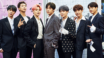 V Jungkook Suga Jin RM J-Hope Park Ji-Min Are Wearing White Shirt Black Overcoat BTS HD wallpaper