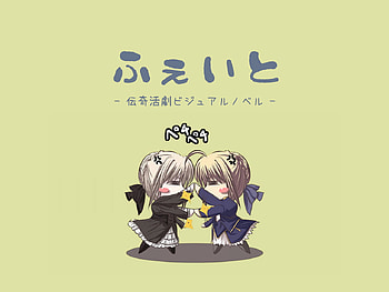Kawaii !!, blue, black, cute, fate stay night, saber alter, saber, chibi, anime, game HD wallpaper