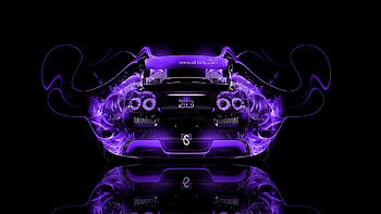 Bugatti Veyron Back Fire Abstract Car 2014. bugatti veyron HD wallpaper