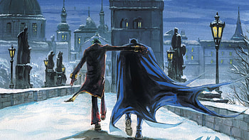 Batman Joker Start New Friendship, batman, joker, superheroes, dc-comics HD wallpaper