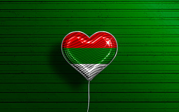 I Love Tulua, , realistic balloons, green wooden background, Day of Tulua, Colombian cities, flag of Tulua, Colombia, balloon with flag, cities of Colombia, Tulua flag, Tulua HD wallpaper