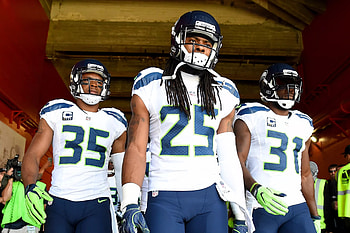 Kam Chancellor, Richard Sherman and DeShawn Shead, Legion of Boom HD wallpaper