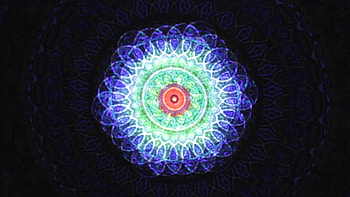 Flower of Life Projection on Tapestry HD wallpaper