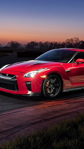 Red Nissan GTR, perfection, , art HD phone wallpaper