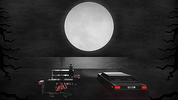 Digital Art Car Moon, digital-art, car, moon, artist HD wallpaper