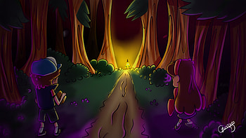 Speed Art Gravity Falls HD wallpaper
