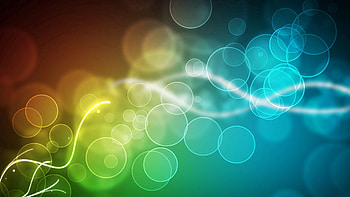 Abstract, Glare, Circles, Multicolored, Motley, Wavy HD wallpaper