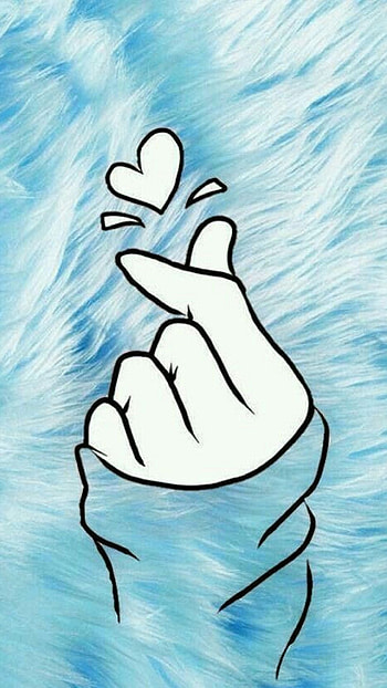 Finger Heart, Love, Heart HD phone wallpaper