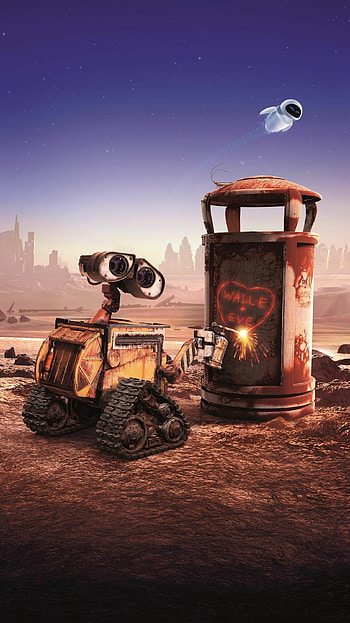 WALLE, , Endearing romance, Disney magic HD phone wallpaper
