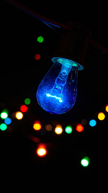 Miscellanea, Miscellaneous, Divorces, Multicolored, Motley, Blur, Stains, Spots, Light Bulb HD phone wallpaper