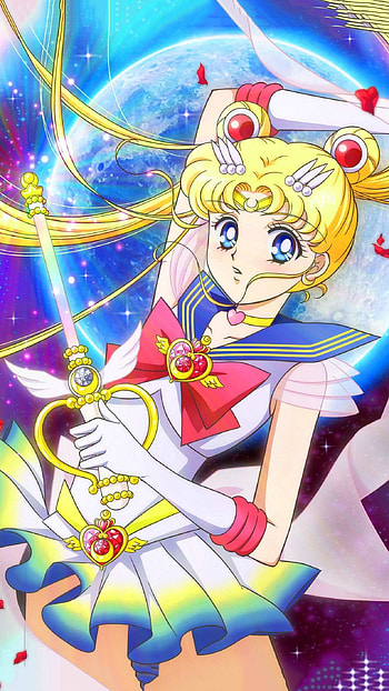 Sailor Moon, Magical girl , Winking Luna, Moon tiara action HD phone wallpaper