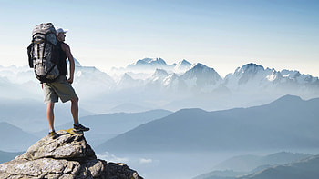 Mountains, Backpacking HD wallpaper