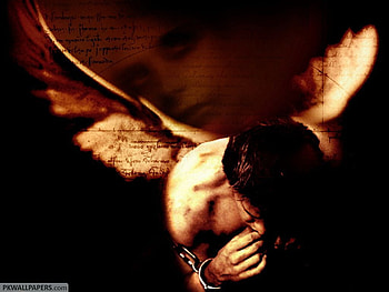 Fallen Angel, wings, fallen, angel, abstract HD wallpaper