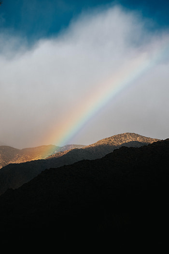 Landscape, Nature, Mountains, Rainbow, Cloud HD phone wallpaper