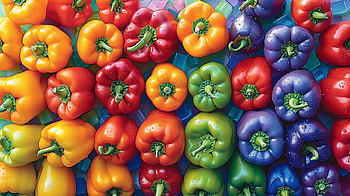 Colorful Bell Peppers, bell pepper HD wallpaper