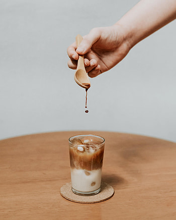 Food, Ice, Drops, Coffee, Hand, Drink, Beverage, Spoon HD phone wallpaper