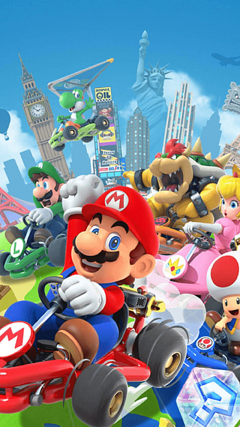 Mario Kart gaming, Mario Kart Tour, Dynamic , Tour backgrounds HD phone wallpaper