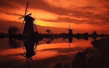 Landscape, Sunset HD wallpaper