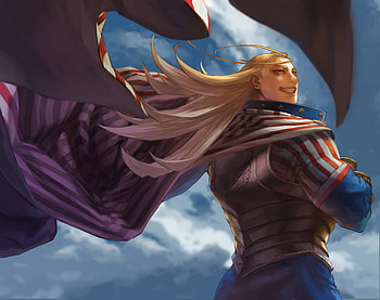 Anime, My Hero Academia, Cathleen Bate, Star and Stripe HD wallpaper