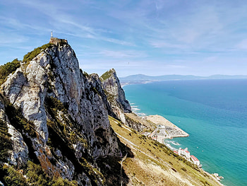 Gibraltar rock, Crypto art island, NFT fair, Gibraltar travels HD wallpaper
