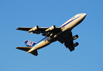 All Nippon Airways, Boeing 747, Sky view, Aerial graphy HD wallpaper