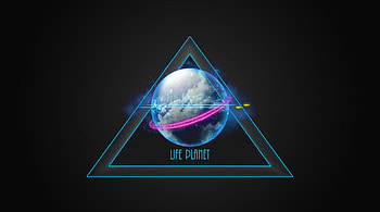 LIFE PLANET, blue, black, universe, people, dark, star, planet, hop, world, cloud HD wallpaper