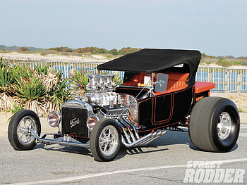 OL'Skool T Bucket, ford, classic, motor, pipes HD wallpaper