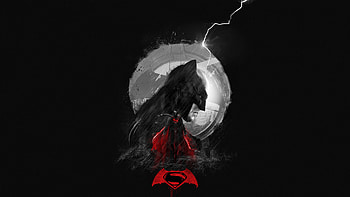 Batman Superman Minimal Art, batman, superman, superheroes, digital-art HD wallpaper