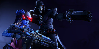 Reaper And Sombra, sombra, overwatch, artwork, games, deviantart, reaper-overwatch HD wallpaper