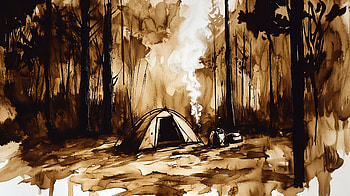 Serene Camping Trip | Ultra, camping trip, tent camping, camping, tent, forest HD wallpaper
