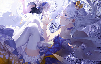 Hello, little one!, fairy, purple, anime, fantasy, cute, girl, luminos, manga HD wallpaper