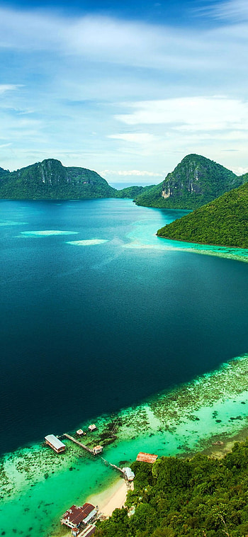 Tropical island escape, Azure seas, -perfect paradise, Relaxing ambiance HD phone wallpaper