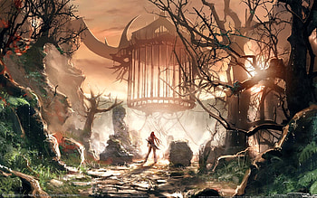 Landscape, Fantasy, Art HD wallpaper