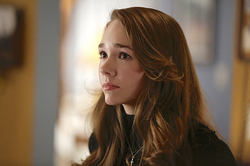 Curious, long hair, actress, Holly Taylor HD wallpaper