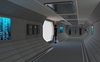 Loneliness, robot, lonely, 3d, cinema 4d HD wallpaper