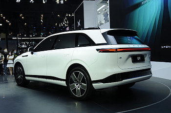 Exhibition, XPeng G9 SUV HD wallpaper