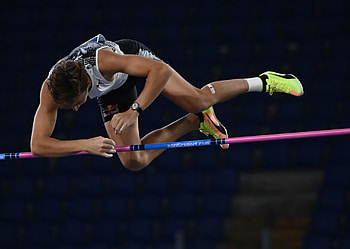 Omega ambassador, Mondo Duplantis, Pole vault world record, Omega HD wallpaper