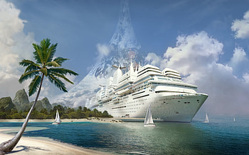 Transport, Landscape, Ships HD wallpaper