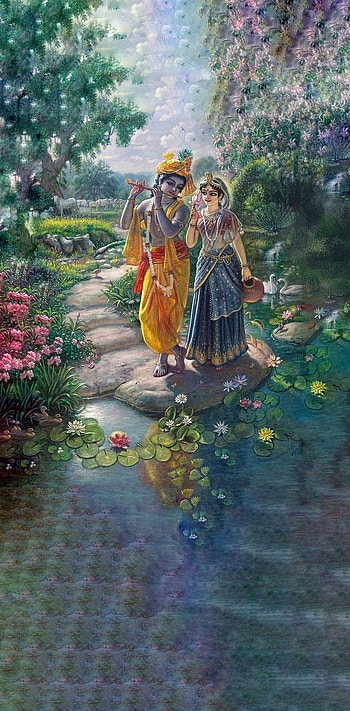 RADHE KRISHNA, god HD phone wallpaper