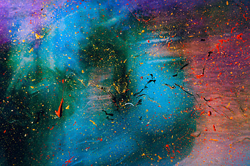 Abstract, Multicolored, Motley, Paint, Surface, Glass, Stains, Spots HD wallpaper