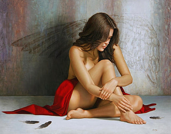 my angel, feet, angel, fantasy, legs HD wallpaper