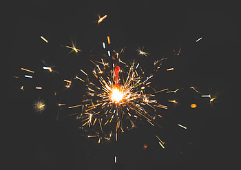 Dark, Sparks, Holiday, Sparkler HD wallpaper