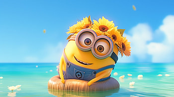 Sunny Minions : A Splash of Joy!, movie, Minions HD wallpaper