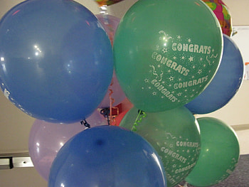 Balloons blue & green 5, blue, balloons, green, red, silver HD wallpaper