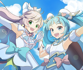 Nijigaoka Mashiro & Sora Harewataru, Sora Harewataru, Nijigaoka Mashiro, Cure Prism, Anime, Hirogaru Sky! Pretty Cure HD wallpaper