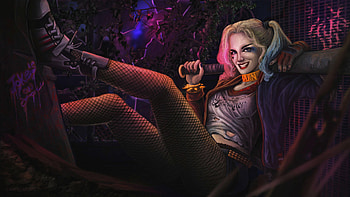 Harley Quinn New Arts, harley-quinn, supervillain, deviantart HD wallpaper
