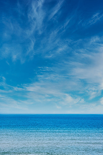 Nature, Sky, Sea, Waves, Horizon HD phone wallpaper